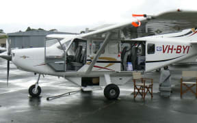 An example of the GA-8 Airvan, the type of plane that has been grounded.  Gippsland Airvan GA-8.