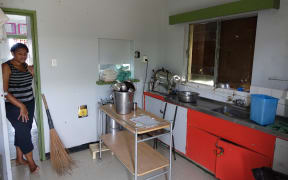 Nurse Miriama Baroka in the Ra Maternity Hospital sterilisation room in Fiji