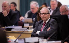 Len Brown at a Council meeting about the Unitary Plan. 10 August 2016.