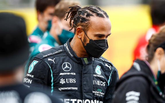 Mercedes F1 driver Lewis Hamilton.