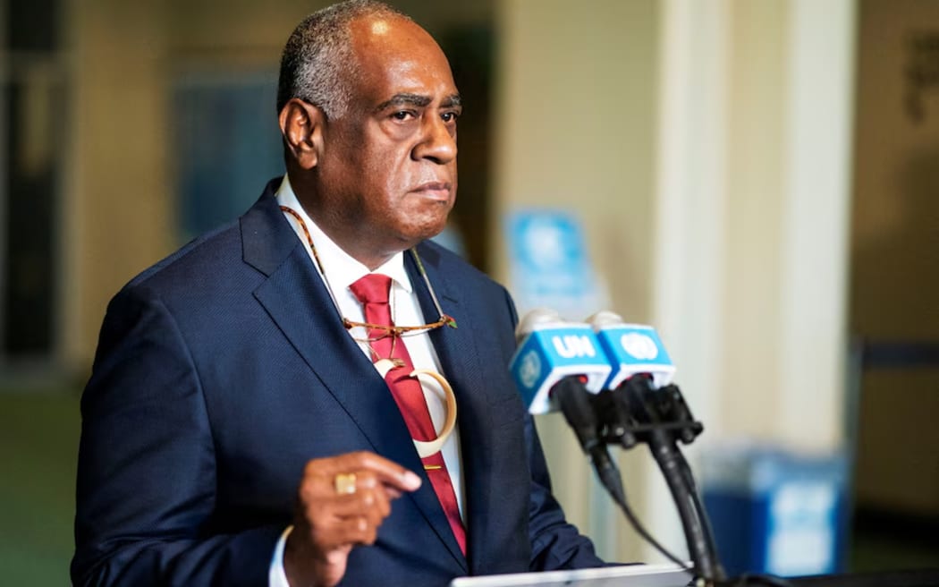 Ishmael Kalsakau spoke out against the "two sexes law" in Vanuatu's parliament.  (Reuters: Eduardo Munoz)