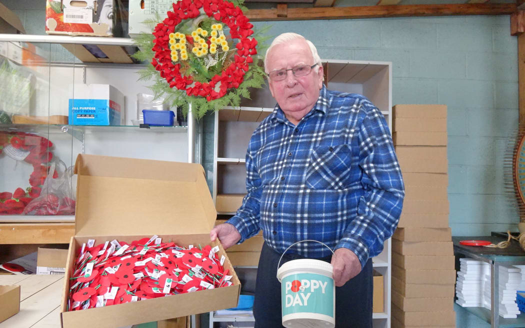 Hamilton RSA Poppy Day co-ordinator Pat McCarthy.