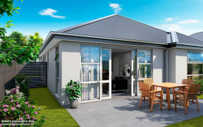 Artist's impression of KiwiBuild home to be built in Spreydon. KiwiBuild is teaming up with developer Mike Greer Homes to construct more than 110 homes in West Auckland and Christchurch.
