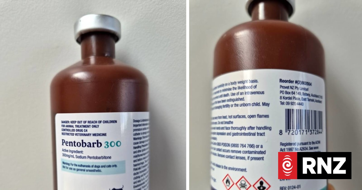 Potentially lethal drug used for animal euthanasia stolen from car in Auckland
