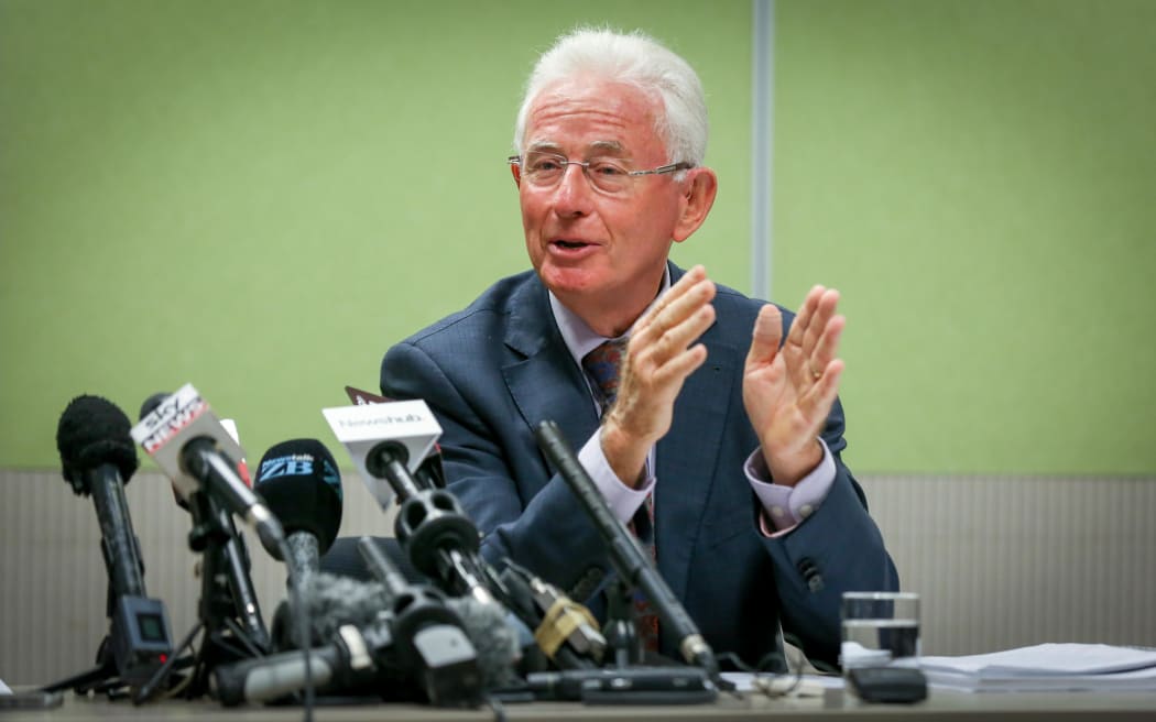Hon Sir Michael Cullen at the report of the first independent review of intelligence and security in New Zealand.
