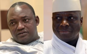 Adama Barrow, left, and Yahya Jammeh