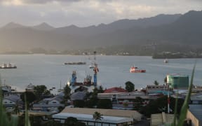 Suva Harbour the capital of Fiji.