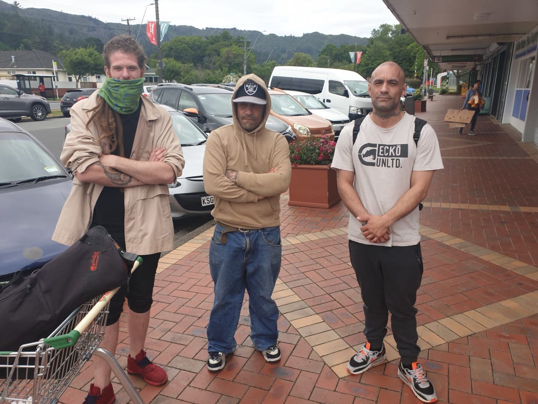 (From left) Neither Ranapiri Logan, Michael Tawhai nor Cory Young have been vaccinated and don't want to be.