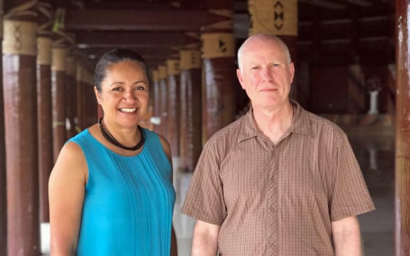 Little Island Press publishers and owners Evotia Tamua and Tony Murrow.