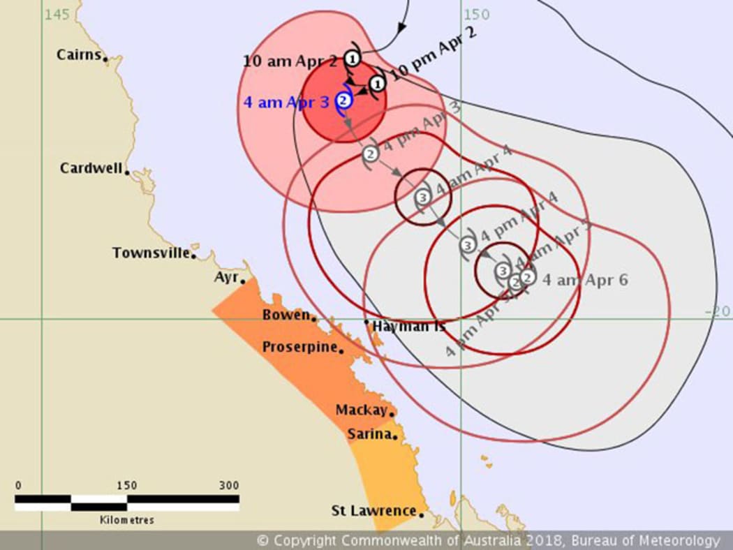 Tropical Cyclone Iris is stirring north of Queensland.