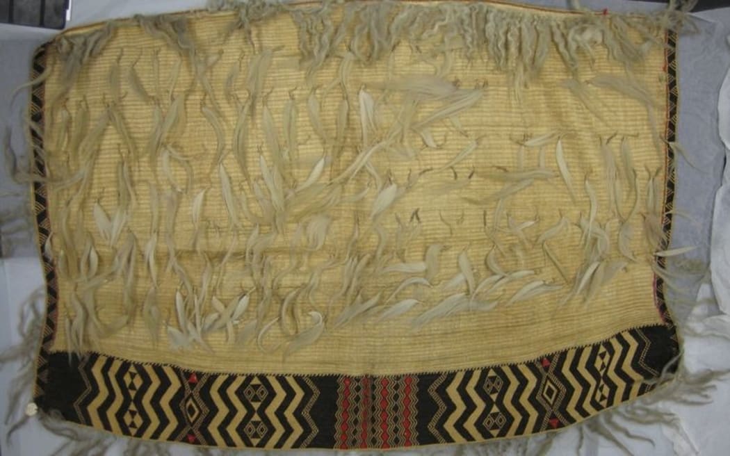 A cloak made of dog skin, which is estimated to be 200 years old.