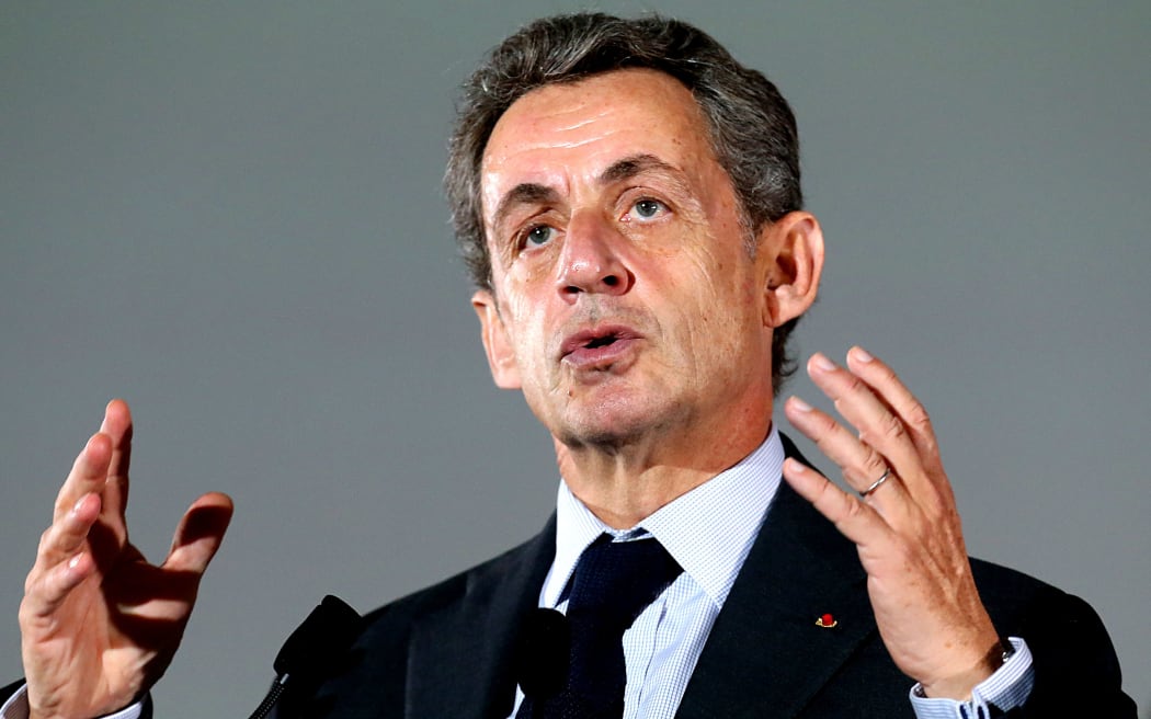 Former French President and candidate for the right-wing Les Republicains  party primaries ahead of the 2017 presidential election Nicolas Sarkozy delivers a speech during a campaign rally in Chaumont in the Haute-Marne region on October 14, 2016.