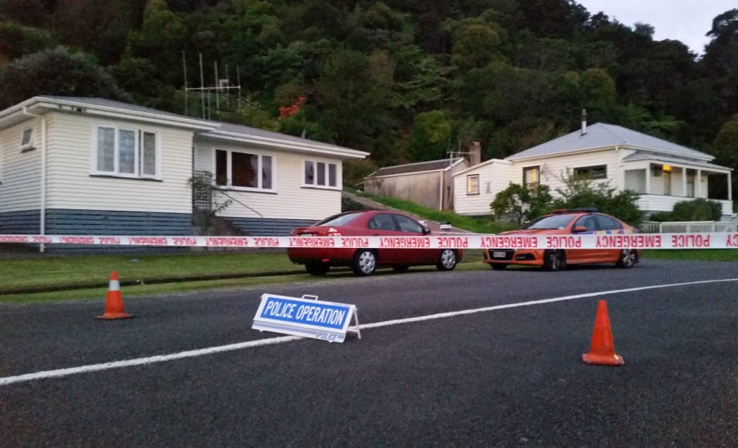 A police cordon on Campbell Street.