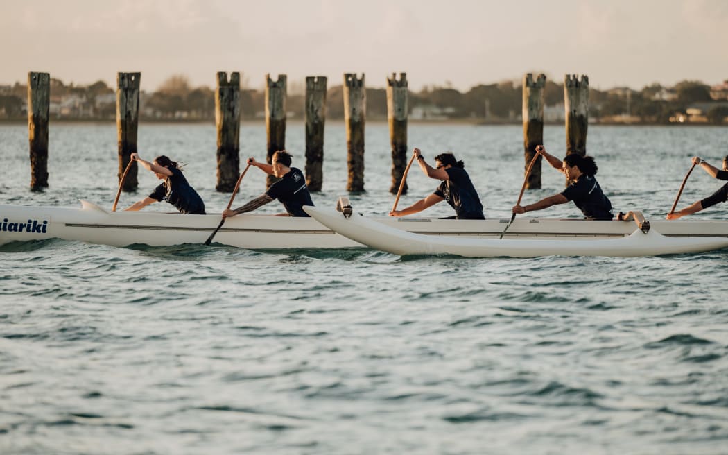 Auckland University waka ama team