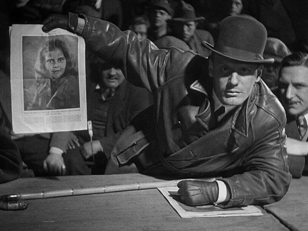 Film frame form Fritz Lang's 1931 thriller M featuring Gustaf Gründgens