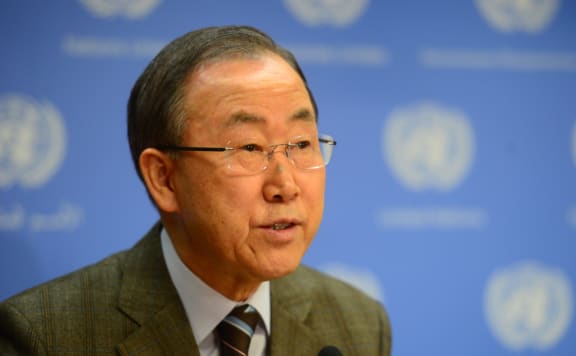 UN Secretary-General Ban Ki-moon.