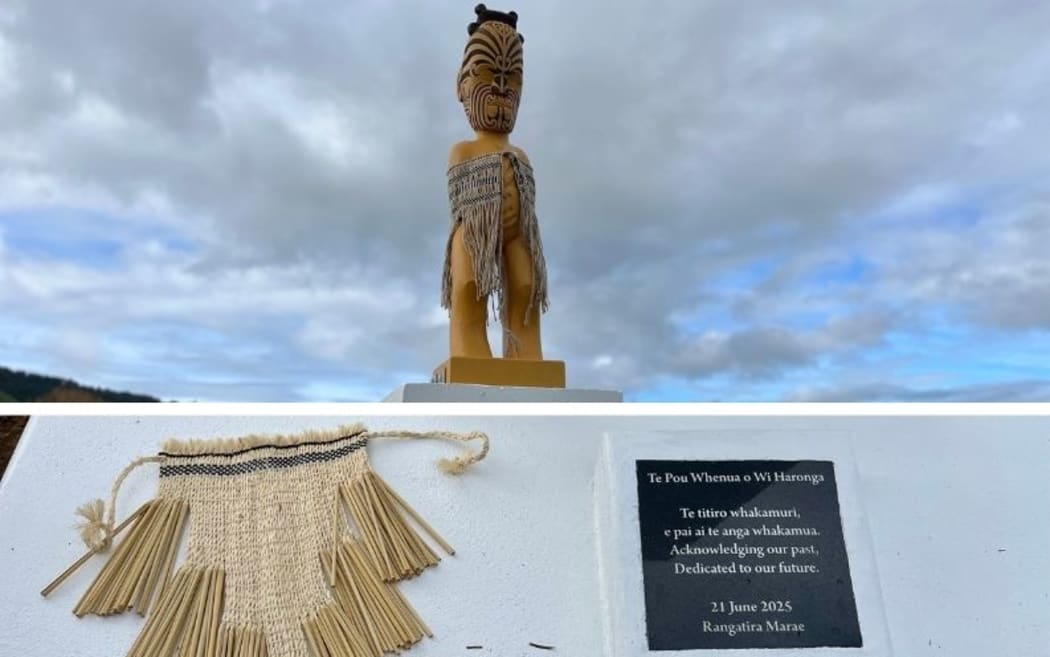 Gisborne hapū Ngāti Wahia unveil a pou whenua dedicated to its tipuna