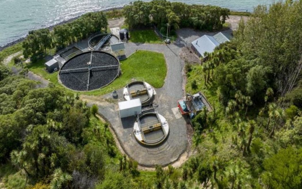 The current wastewater treatment plant at Akaroa.