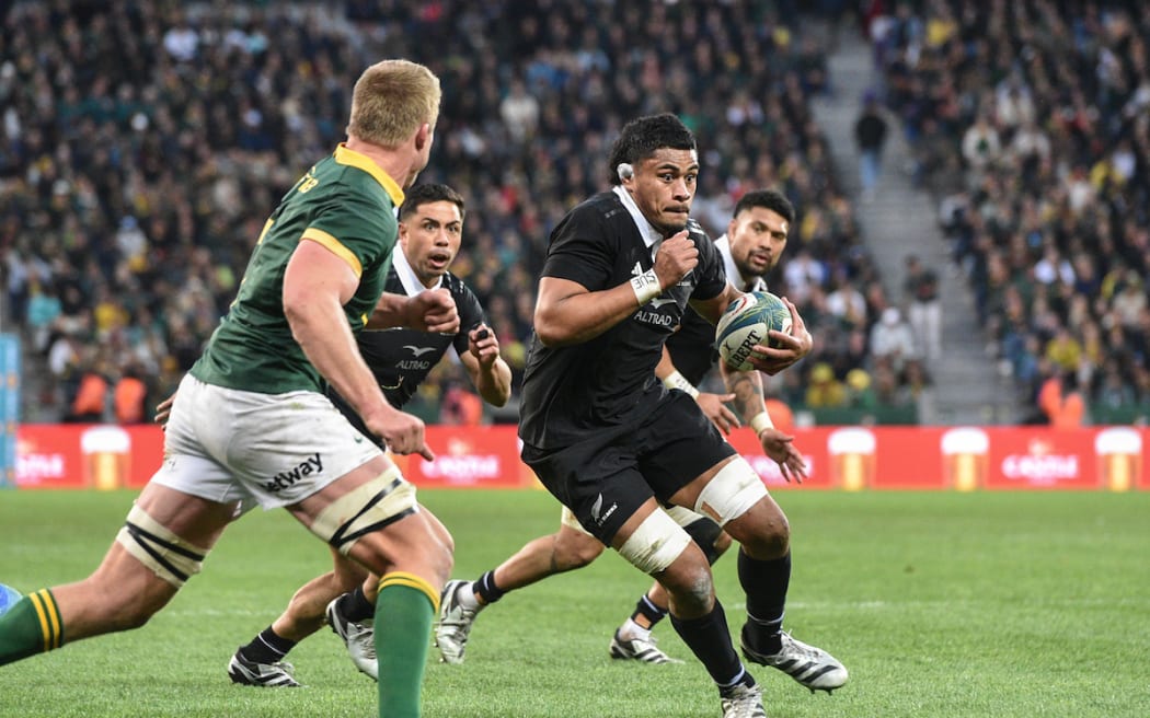 South Africa Springboks v New Zealand All Blacks, round 4 of the 2024 SANZAAR Rugby Championship test match at cape Town Stadium, Cape Town, South Africa on Saturday 07 September 2024.
Wallace Sititi of NEW ZEALAND

Photo credit: Catherine Kotze / www.photosport.nz