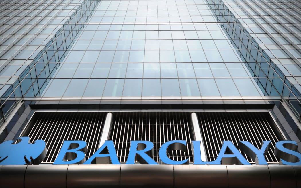 Barclays bank at Canary Wharf in east London.