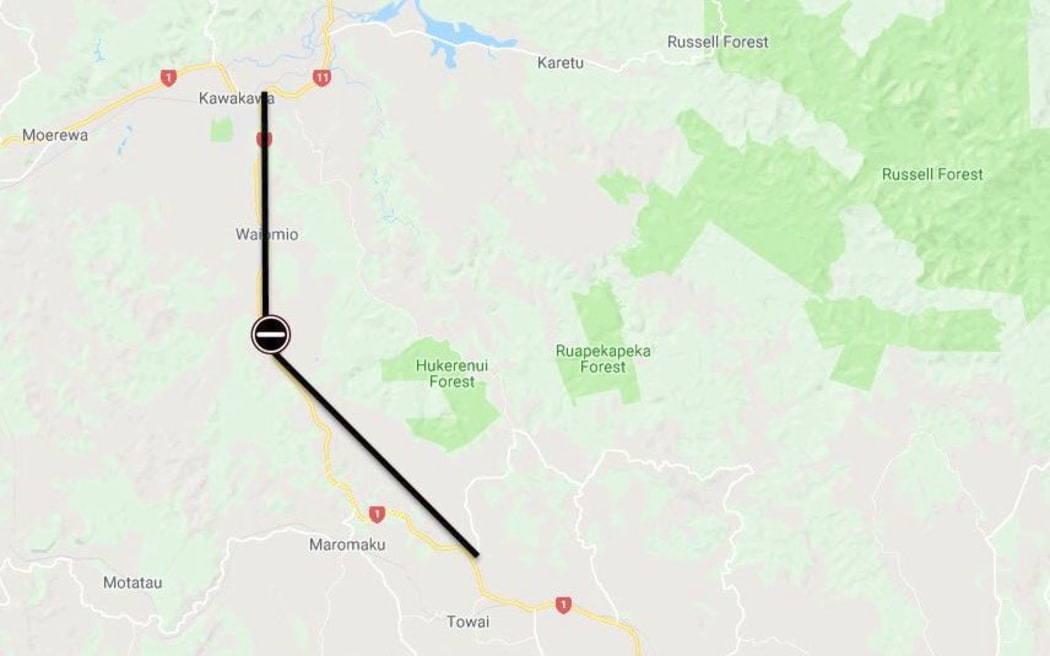 The crash on State Highway One has blocked the road.