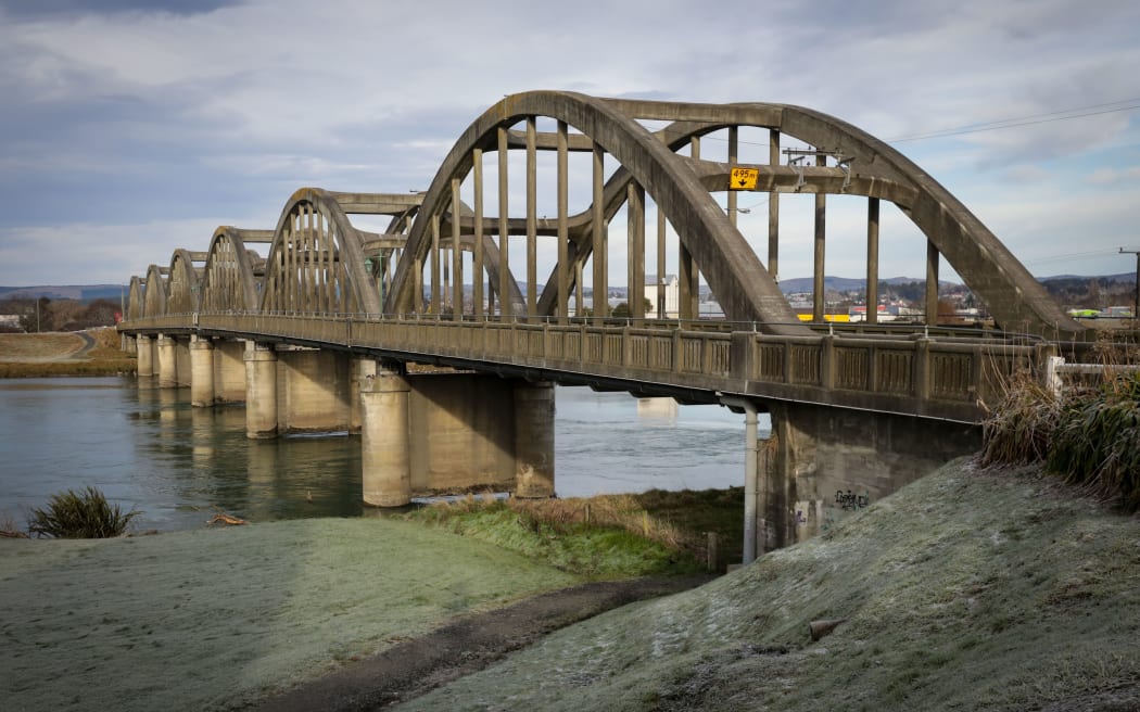 The Balclutha Road Bridge, which spans the Clutha River in Balclutha, South Otago