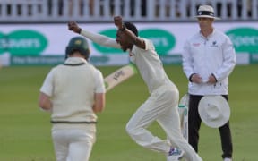 Bowler Jofra Archer celebrates