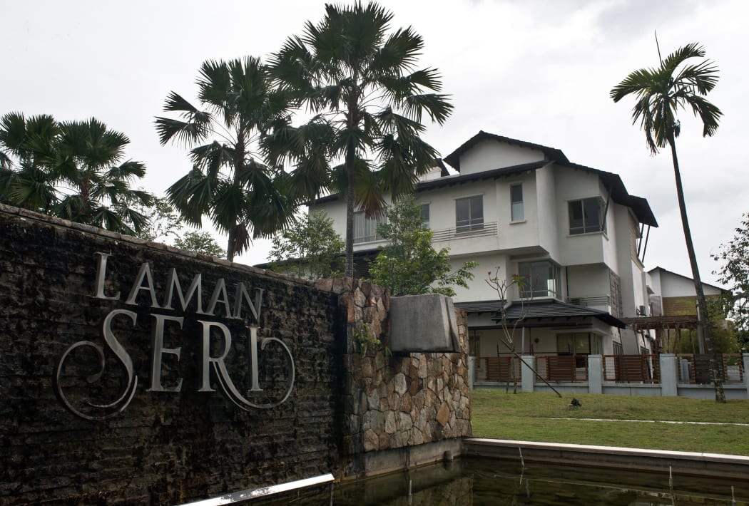 The residential complex where pilot Zahari Ahmad Shah lives in Shah Alam, near Kuala Lumpur.