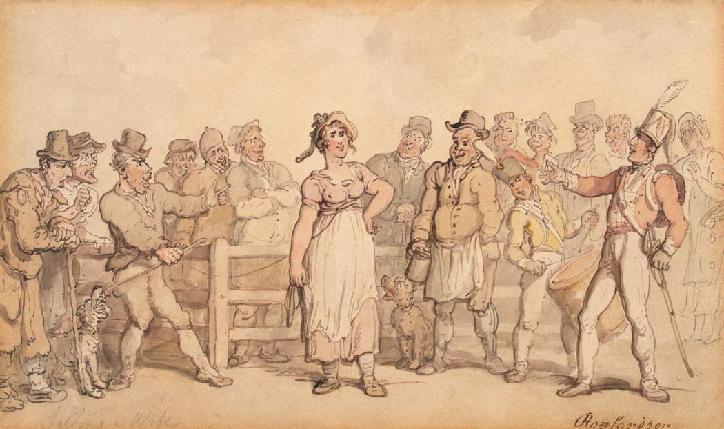 Selling a Wife (1812–14), by Thomas Rowlandson