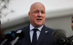 Education Minister Erica Stanford, Energy Minister Simeon Brown and Prime Minister Christopher Luxon make an announcement about solar panels in schools on 3 June 2026 in Christchurch.