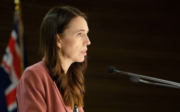 PM Jacinda Ardern speaks to media following Russia's invasion of Ukraine