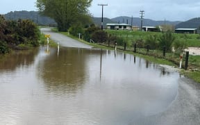 Flooding on Pāmu Farms' West Coast dairy farms.