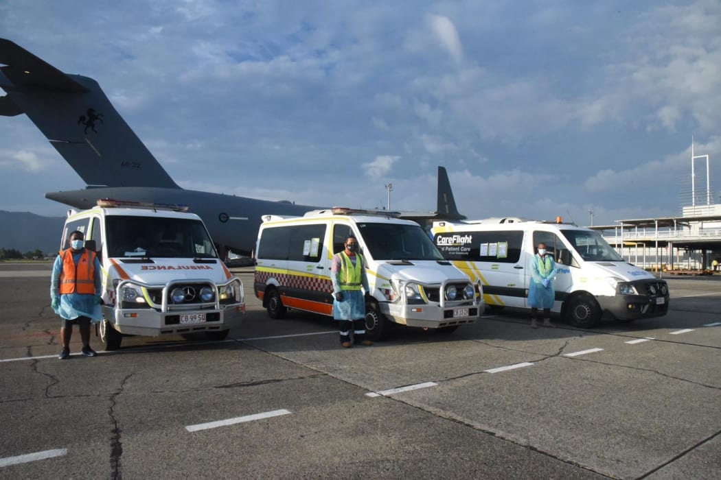 Three ambulances and additional resources accompanied the AUSMAT team to Fiji.