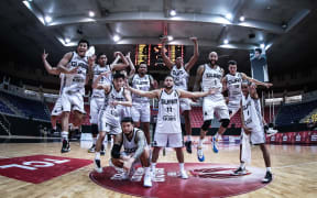 Guam celebrates a win over Hong Kong.