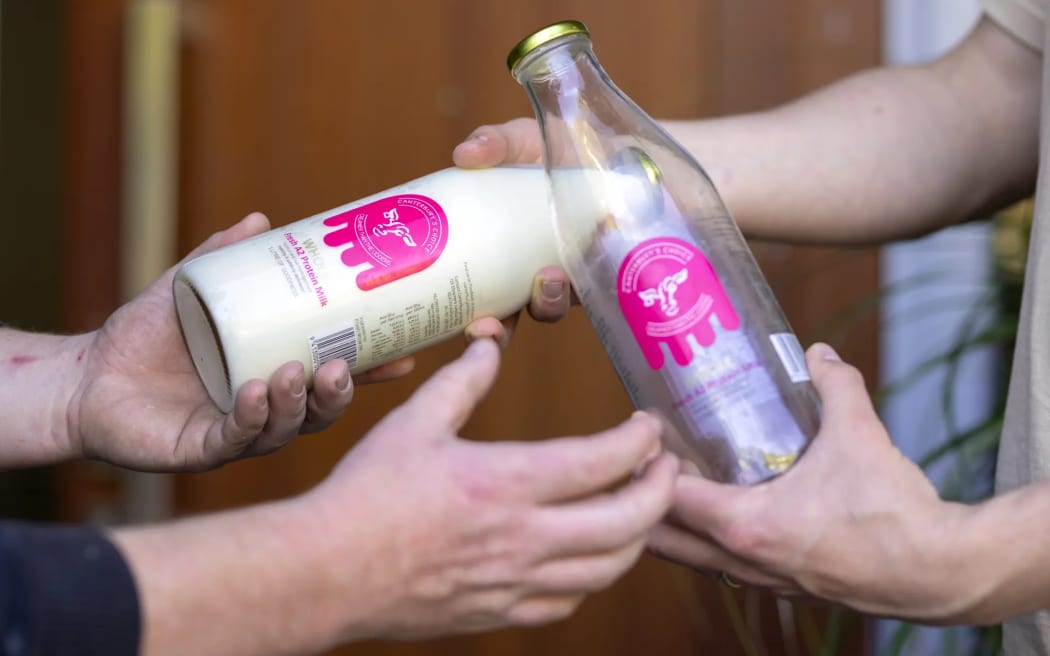 milk bottles