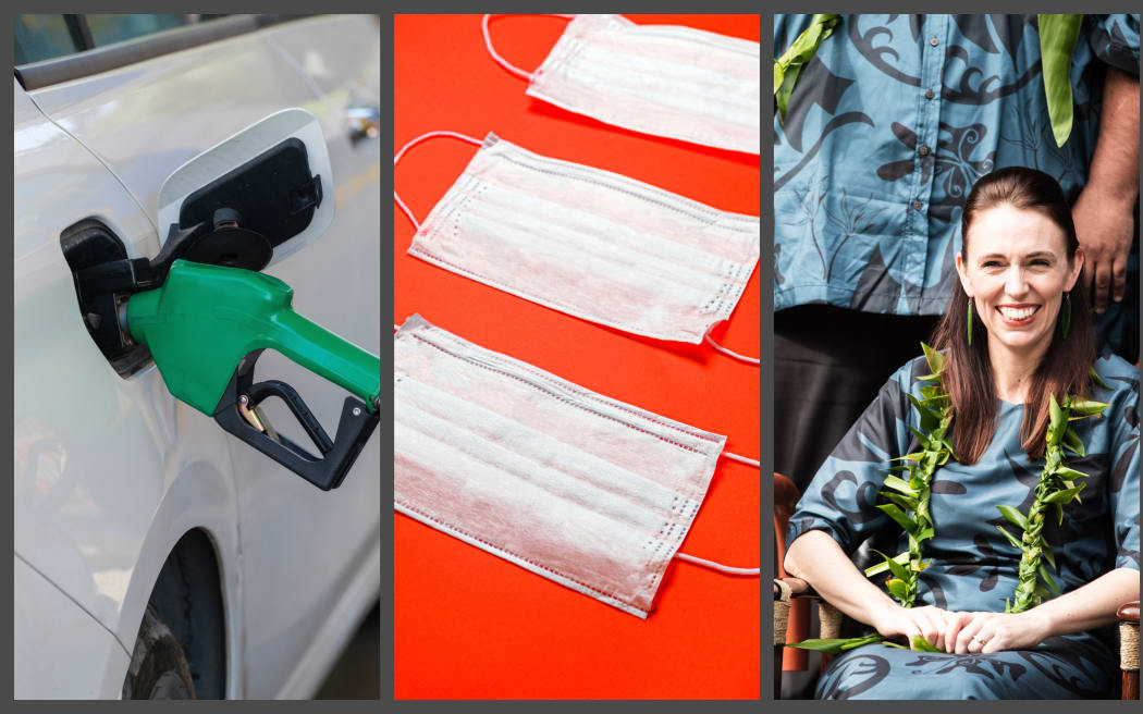 Petrol prices, covid masks, Jacinda Ardern