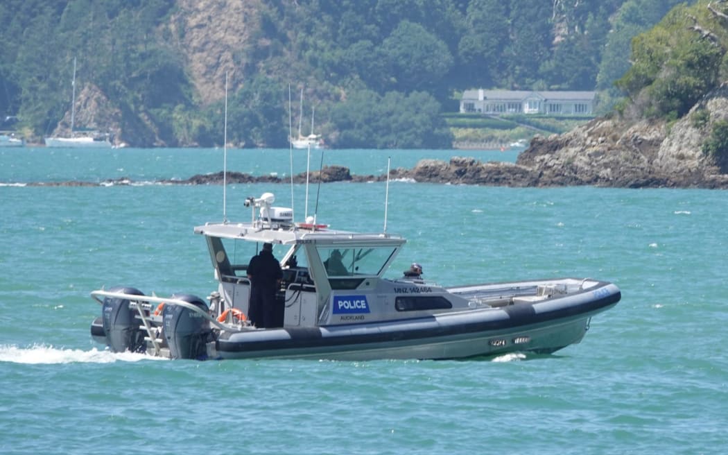 Police in Northland have rescued two teenage girls swept away by strong currents at Waitangi Wharf on 4 Feburary, 2025. Keywords: Water rescue, police launch.