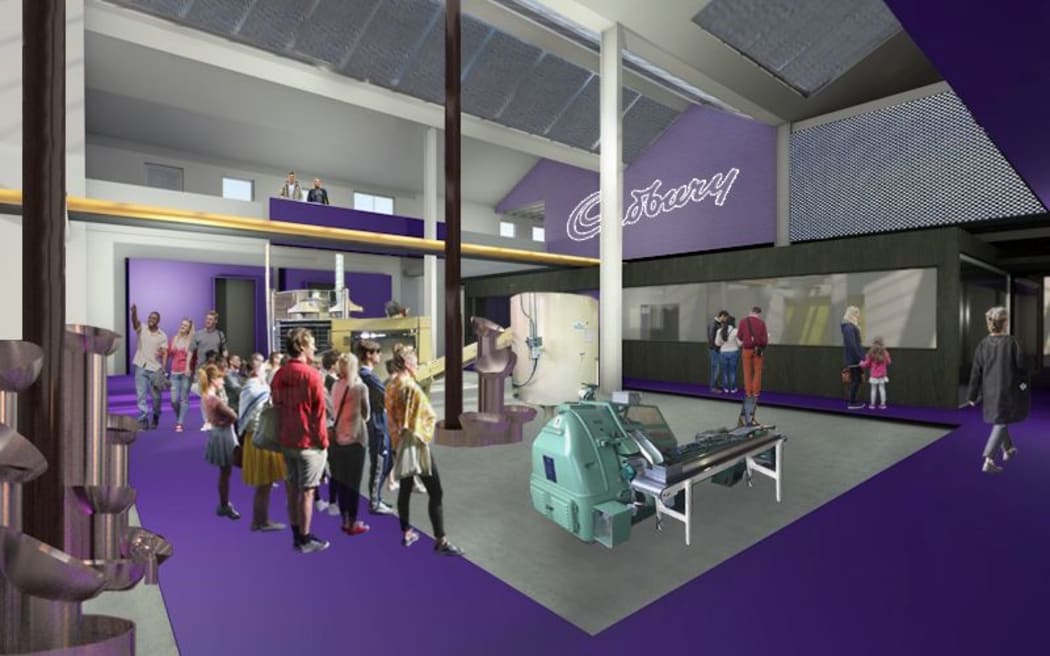 An artist's impression of the ground floor at the revamped Cadbury World attraction.