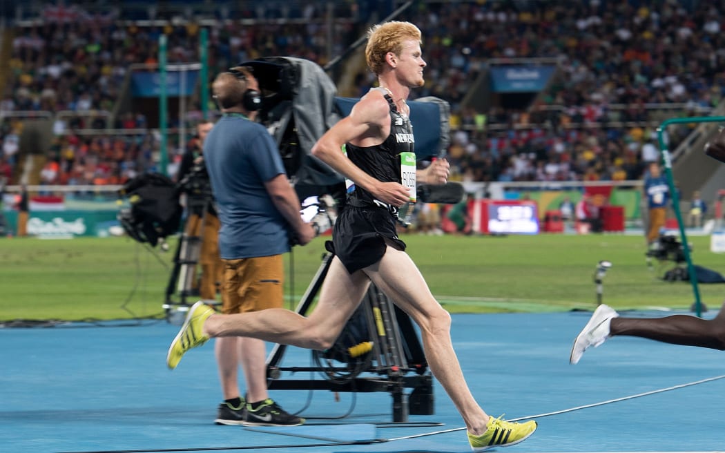 New Zealand's Zane Robertson competes in the Men's 10,000m race in the 2016 Rio Olympics.