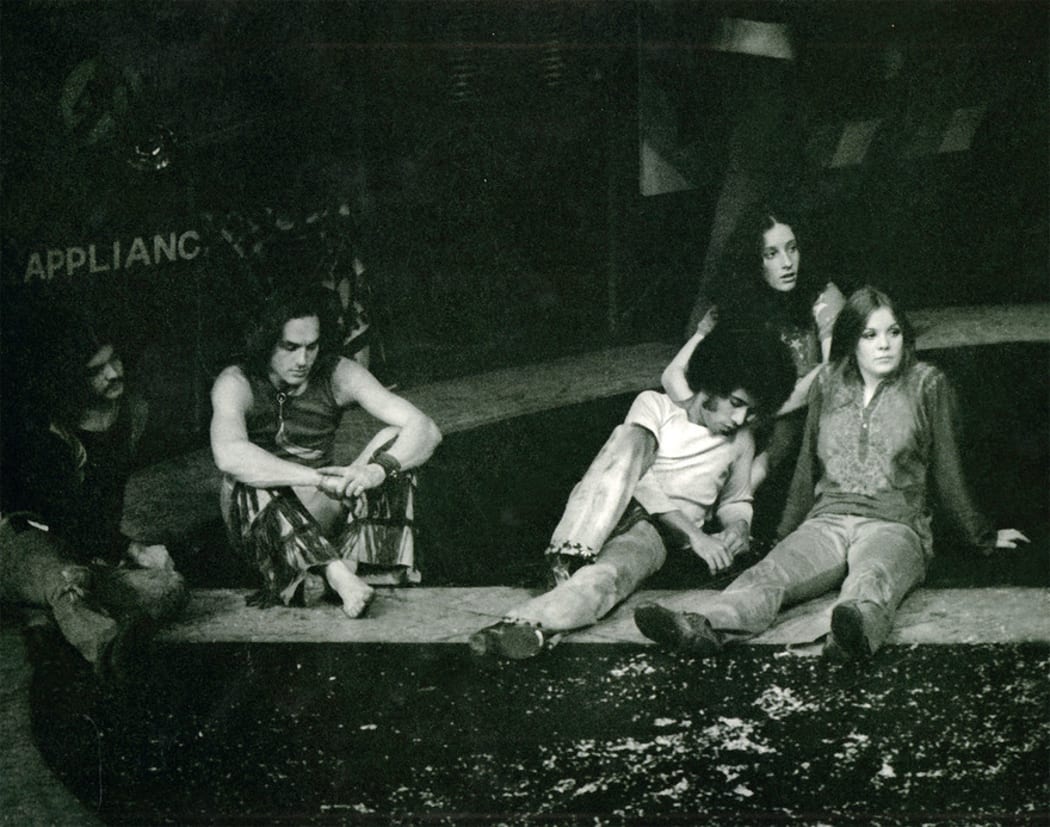 Cast of "Hair", 1972