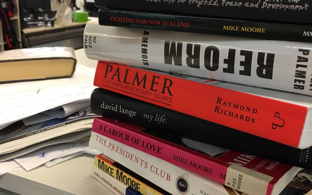 stack of politician's memoirs