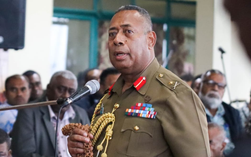 Fiji Military commander Major General Jone Kalouniwai. 27 November 2025