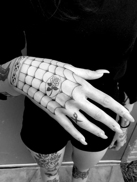 Work by tattoo artist Stefan ‘Spider' Sinclair.