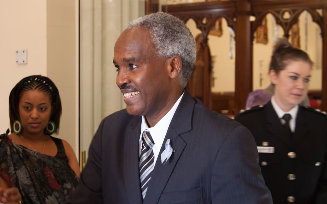 Charles Murigande during a visit to New Zealand.