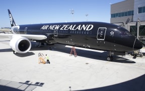 EVERETT, WA - JULY 9: An Air New Zealand 787-9 Dreamliner sits in its stall at the Boeing Delivery Center, July 9, 2014 in Everett, Washington.