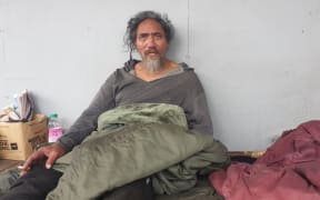 Rough sleeper Derek in Hawera, South Taranaki