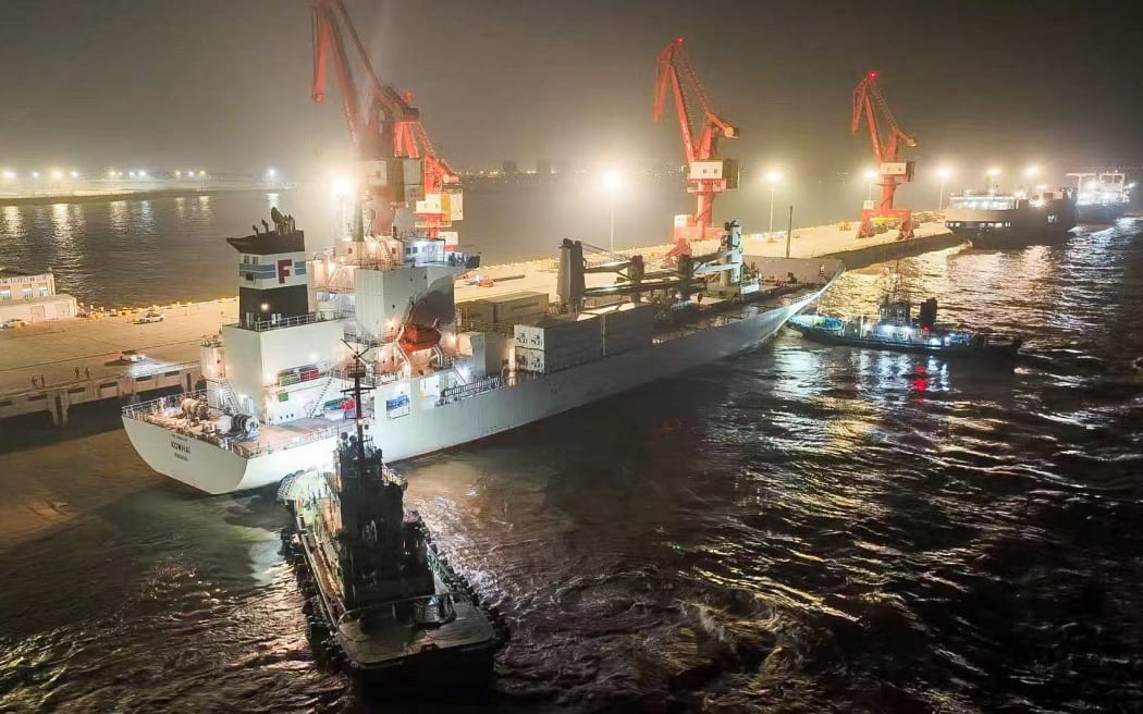 Zespri's Kowhai shipment to Shanghai was powered on biofuel.