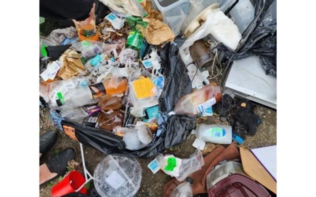 Some of the rubbish that was dumped at Stanley Road, Gisborne, this week.