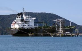 Tanker unloading at Marsden Point Oil Refinery in 2013.