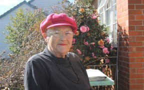 Fay Lambert in her now infamous pink hat